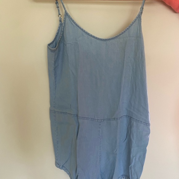 Denim Romper - Picture 2 of 4